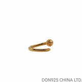 22K Gold CHROME HEARTS Crossball Nail Ring (free size adjustable)