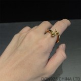 22K Gold CHROME HEARTS Crossball Nail Ring (free size adjustable)