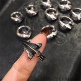 CHROME HEARTS 720 Half Cross Tail Ring