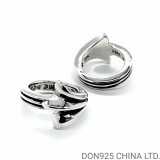 CHROME HEARTS 720 Half Cross Tail Ring