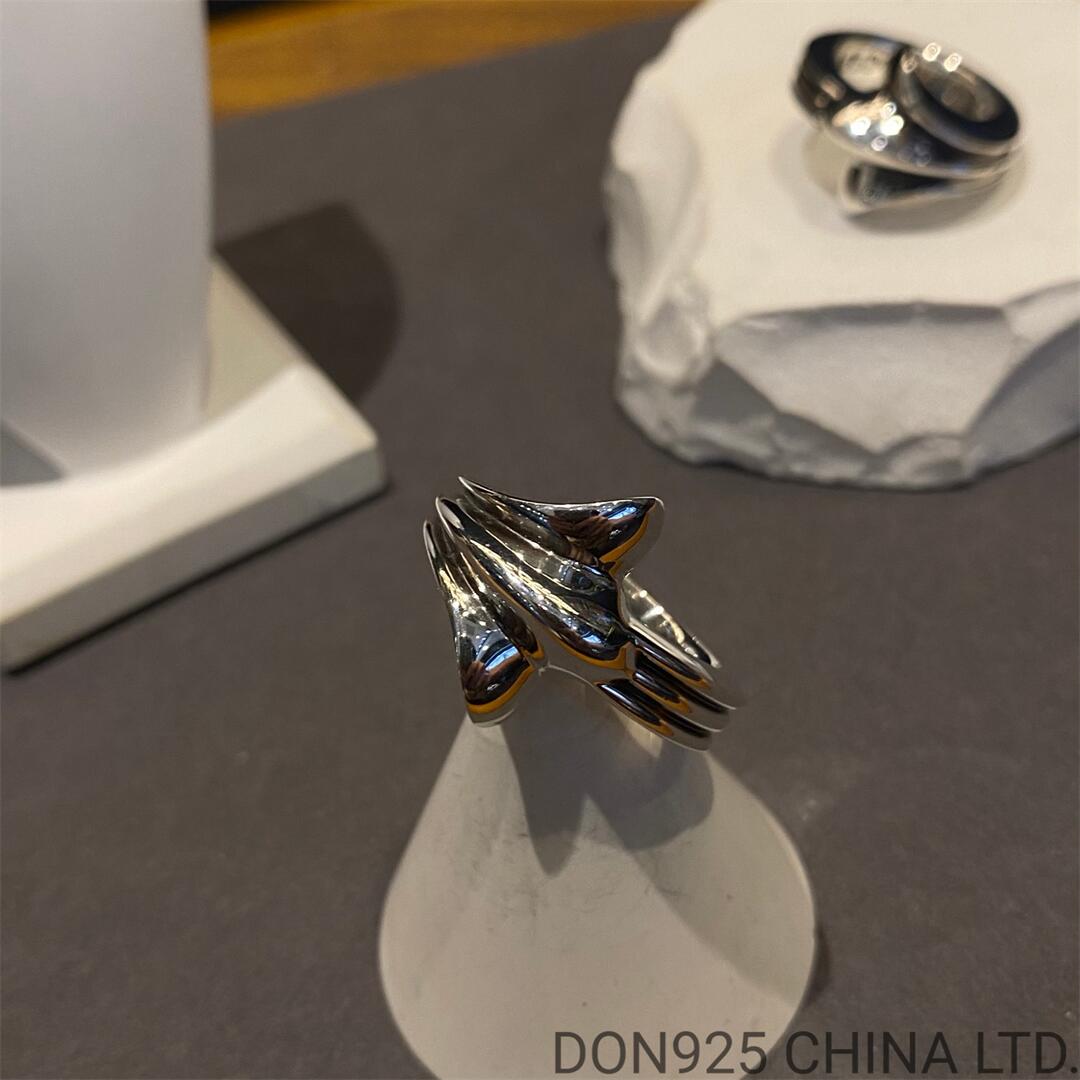 CHROME HEARTS 720 Half Cross Tail Ring