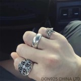 CHROME HEARTS Etched Plus Band Ring