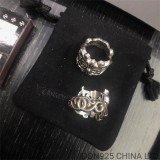 CHROME HEARTS Butterfly Floral Cross Ring