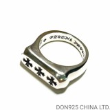 CHROME HEARTS Triple CH Plus Flat Ring