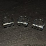 CHROME HEARTS Triple CH Plus Flat Ring