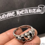 CHROME HEARTS Floral Cross Heart Ring