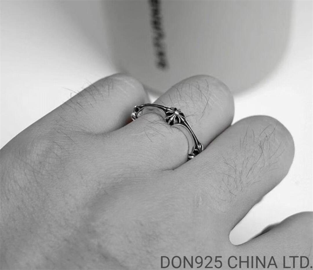 CHROME HEARTS Plus and Bone Ring