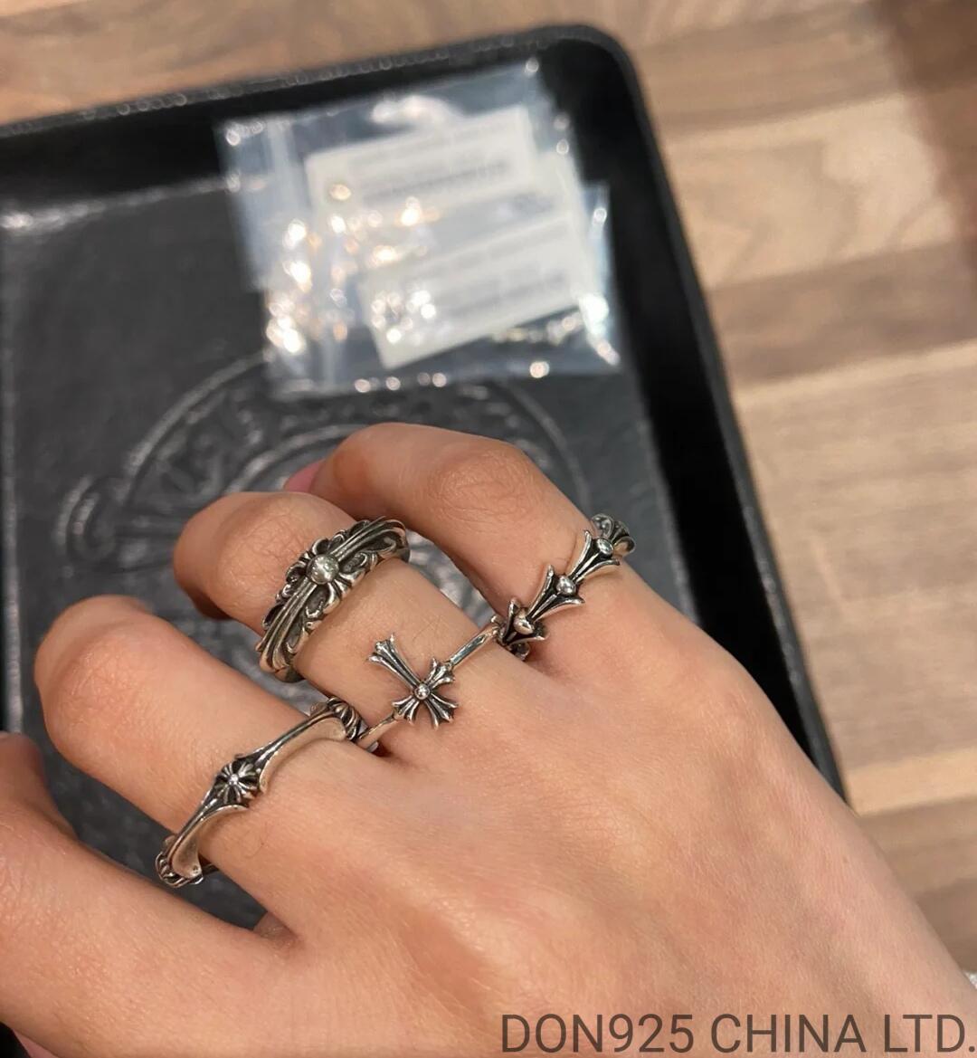 CHROME HEARTS Plus and Bone Ring