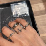 CHROME HEARTS Plus and Bone Ring