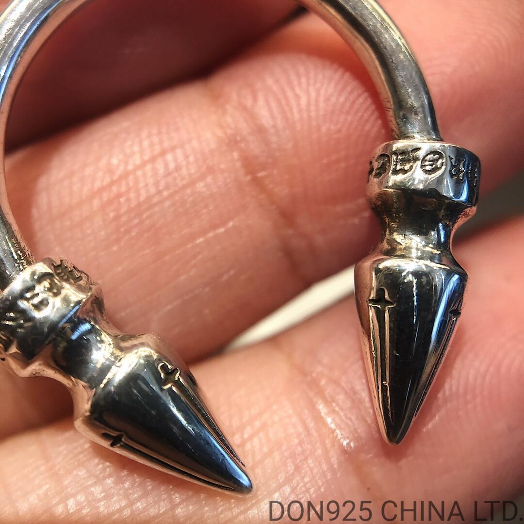 CHROME HEARTS Double Spike Ring (free size adjustable)