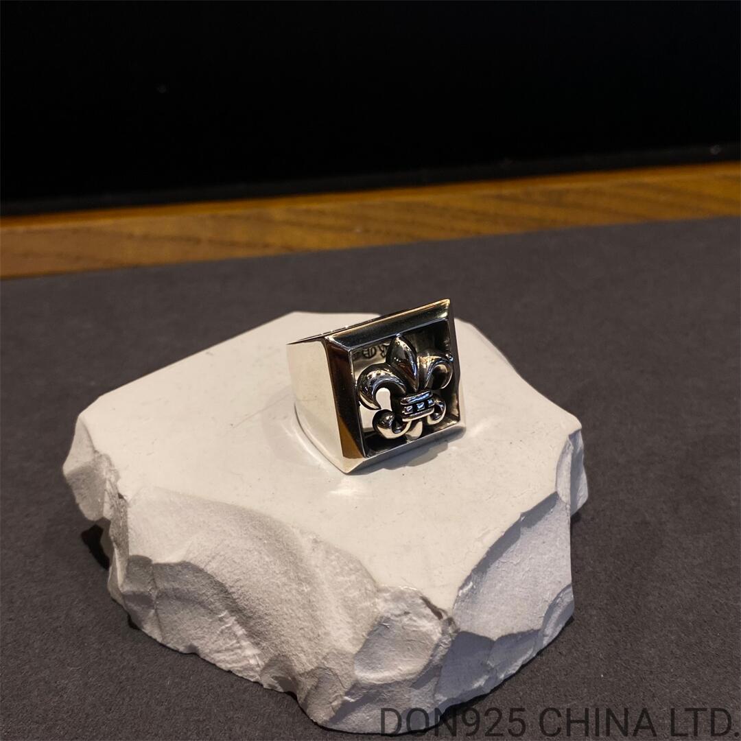 CHROME HEARTS BS Fleur Letter Block Ring