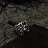 CHROME HEARTS BS Fleur Letter Block Ring