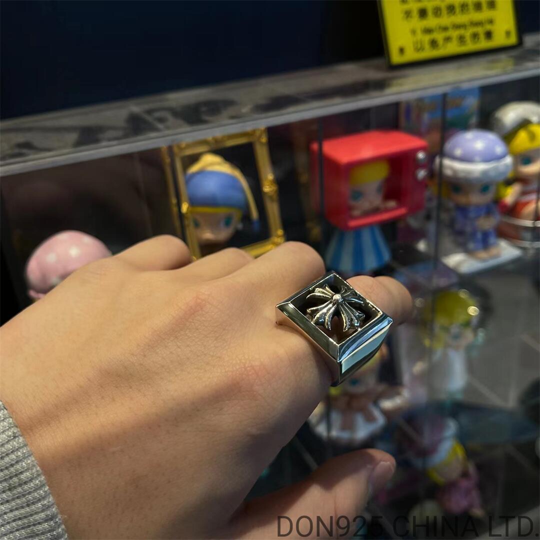 CHROME HEARTS CH Plus Letter Block Ring