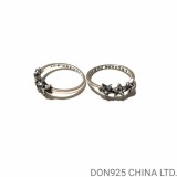 CHROME HEARTS Bubble Gum Triple Star Ring