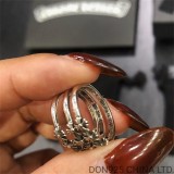 CHROME HEARTS Bubble Gum Triple CH Plus Ring