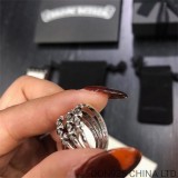 CHROME HEARTS Bubble Gum Triple CH Plus Ring