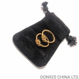 22K Gold CHROME HEARTS Bubble Gum CH Plus Ring