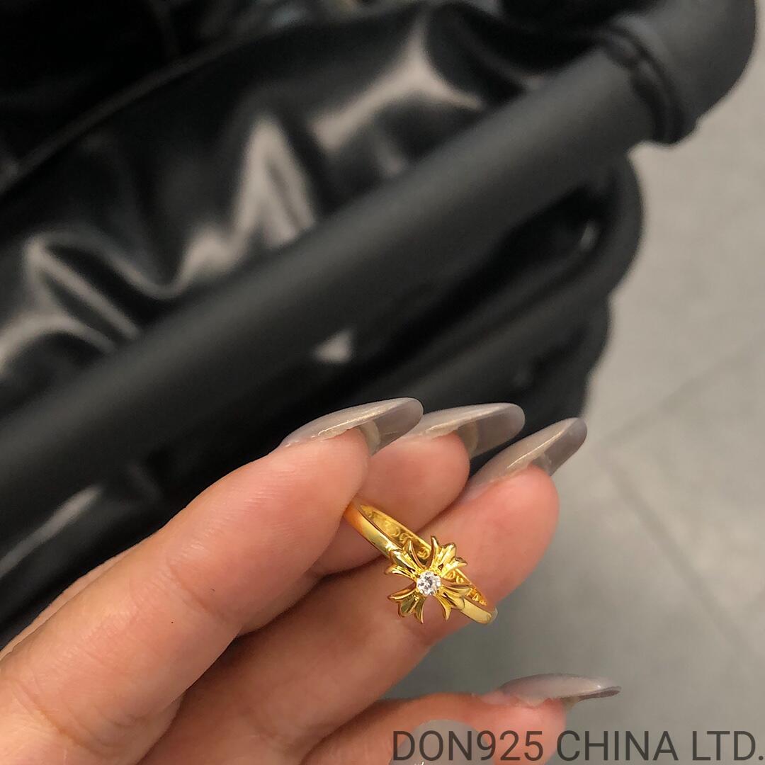 22K Gold CHROME HEARTS Bubble Gum CH Plus Ring