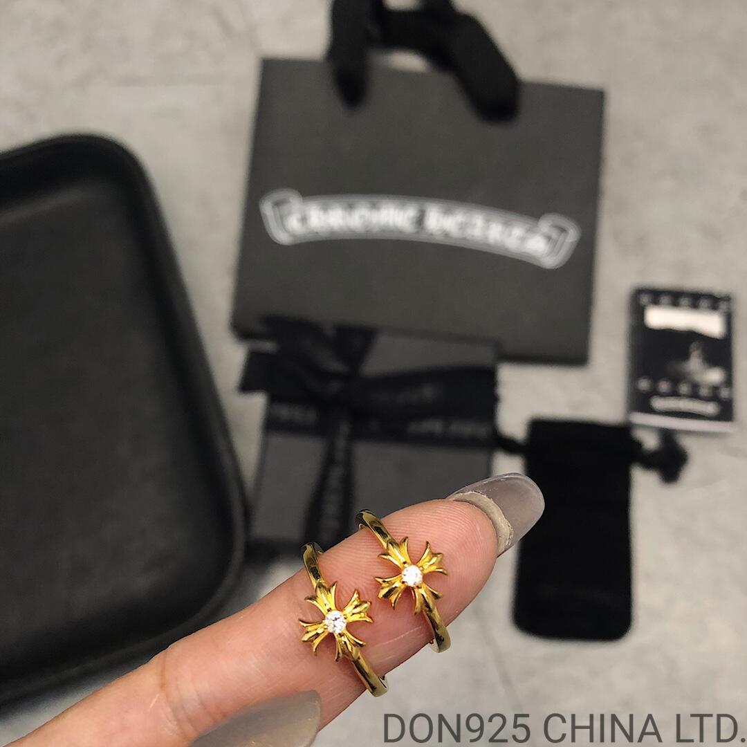 22K Gold CHROME HEARTS Bubble Gum CH Plus Ring