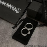 CHROME HEARTS Double Dog Ring (free size adjustable)