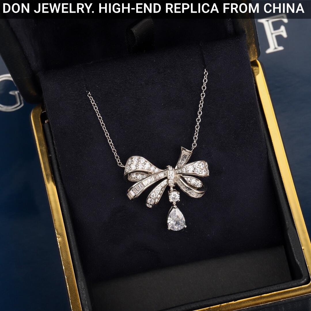 GRAFF Tilda's Bow Classic Diamond Drop necklace