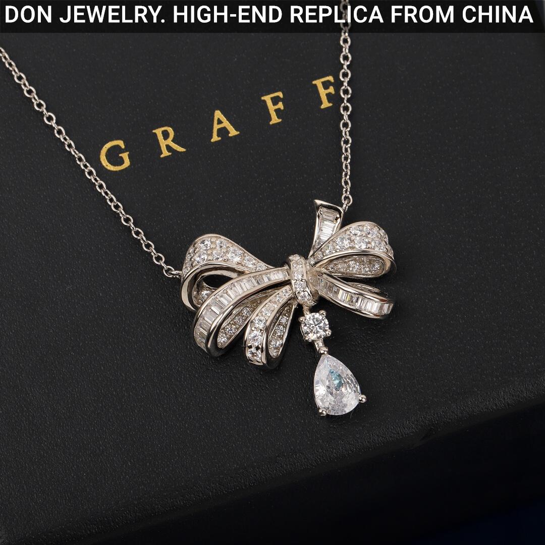 GRAFF Tilda's Bow Classic Diamond Drop necklace