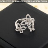 GRAFF Triple Butterfly Silhouette Diamond ring