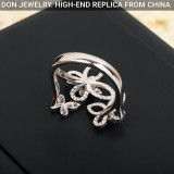 GRAFF Triple Butterfly Silhouette Diamond ring