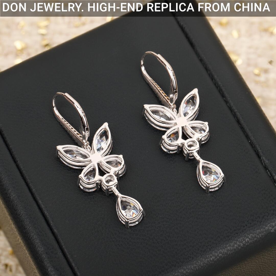 GRAFF Classic Butterfly Pear Shape Diamond Drop earrings