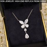 GRAFF Classic Butterfly Pear Shape Diamond Drop necklace