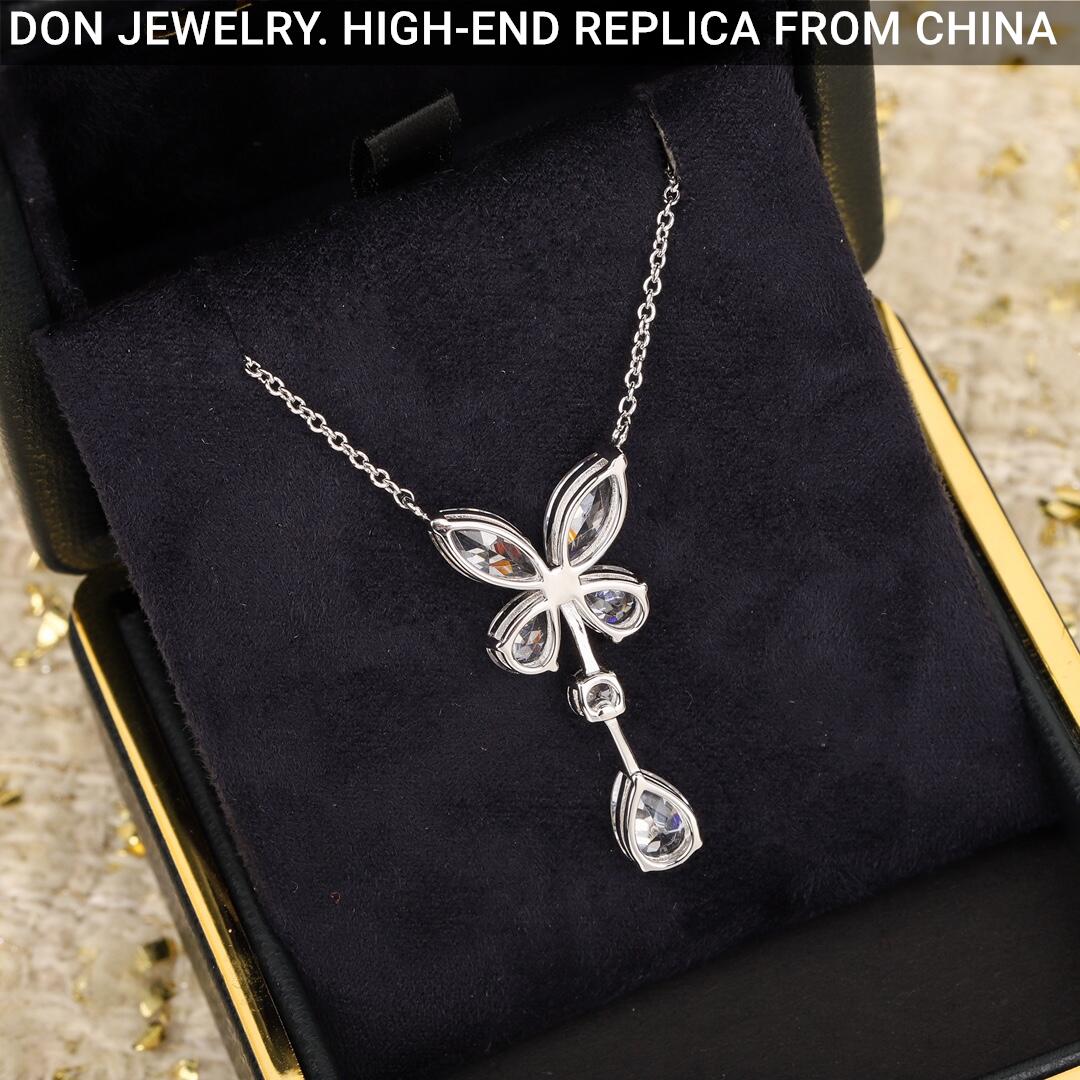 GRAFF Classic Butterfly Pear Shape Diamond Drop necklace