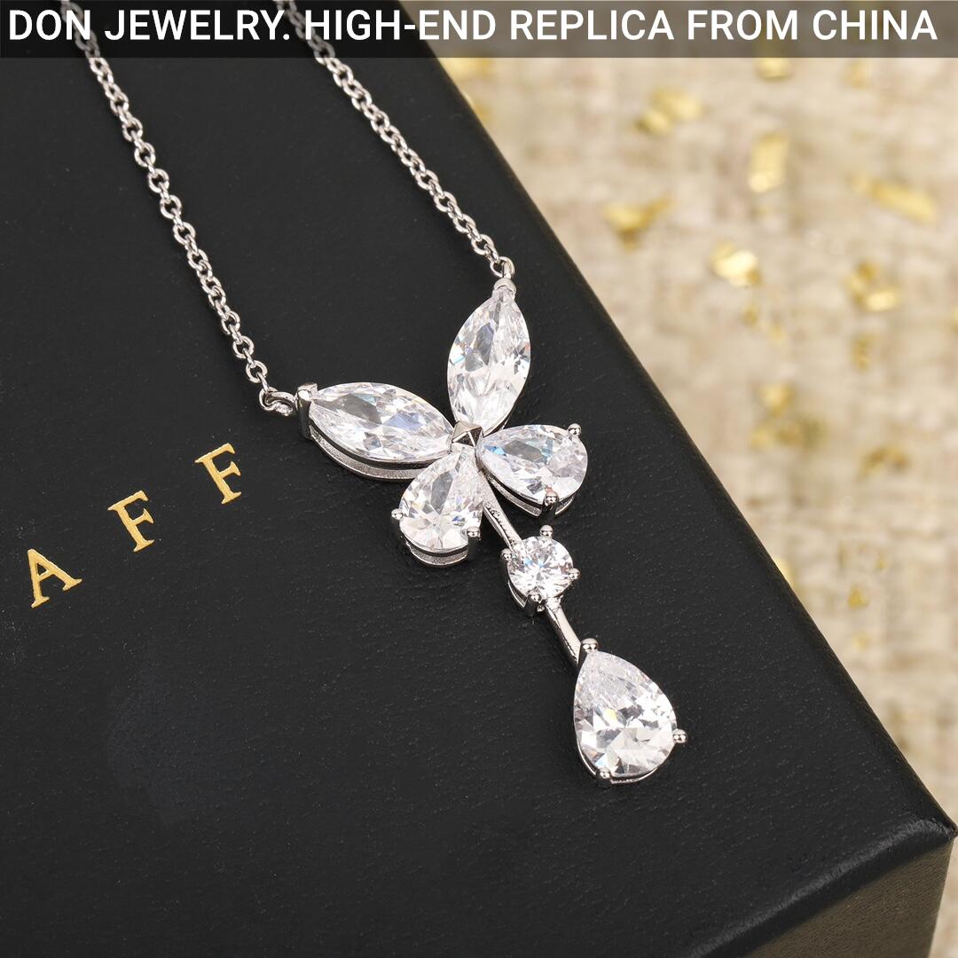 GRAFF Classic Butterfly Pear Shape Diamond Drop necklace