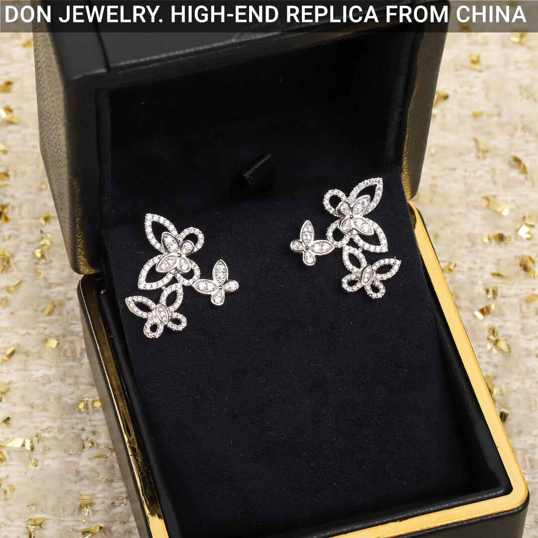 GRAFF Triple Butterfly Silhouette Diamond earrings