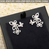 GRAFF Triple Butterfly Silhouette Diamond earrings