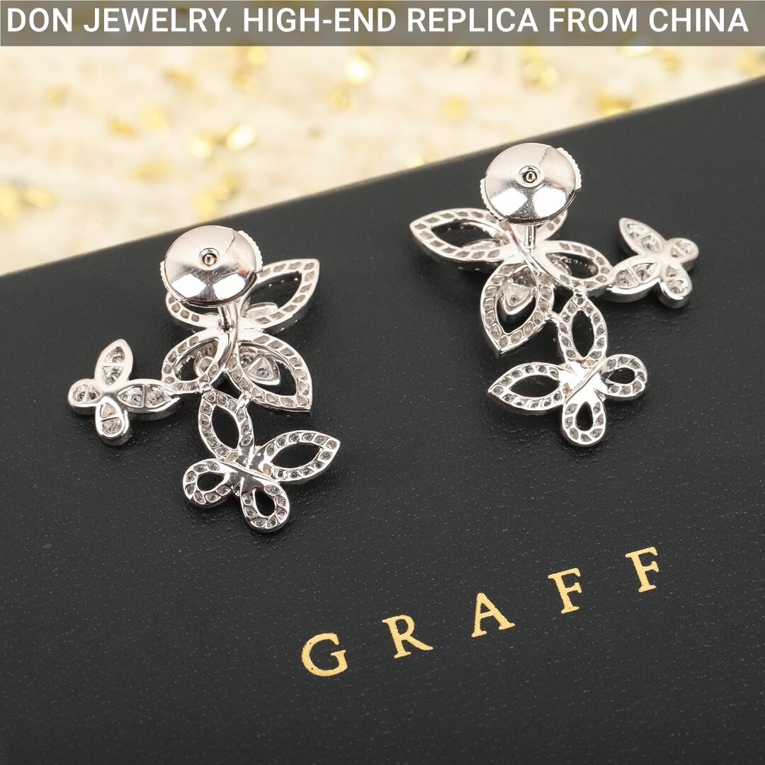 GRAFF Triple Butterfly Silhouette Diamond earrings