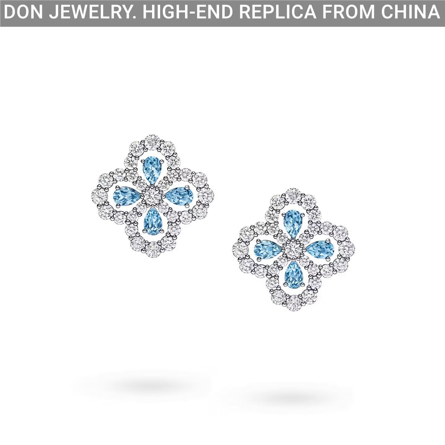 HARRY WINSTON Diamond Loop Full Motif Diamond earrings