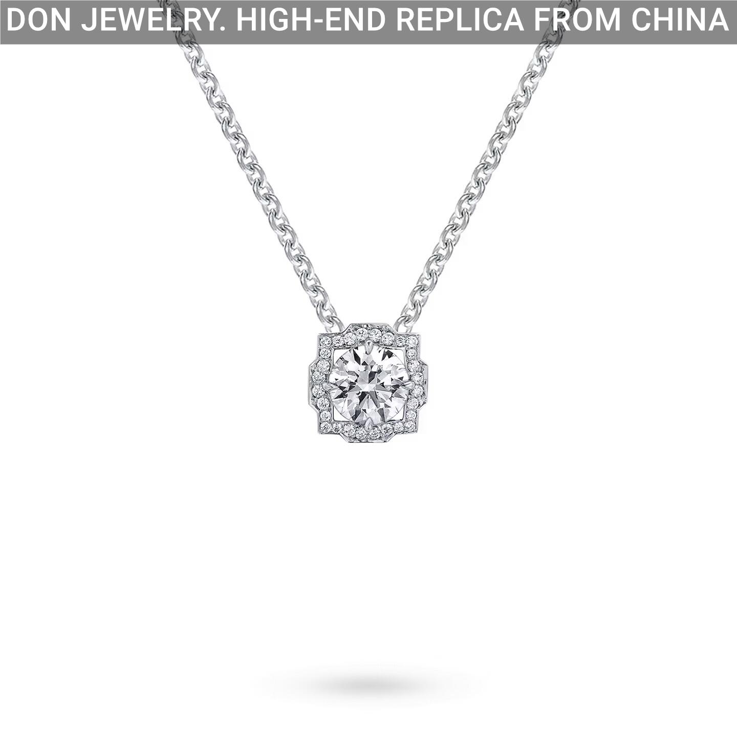 HARRY WINSTON Belle Round Brilliant Diamond Micropave necklace