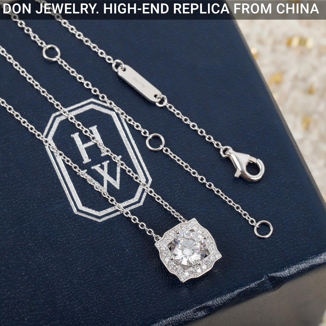 HARRY WINSTON Belle Round Brilliant Diamond Micropave necklace