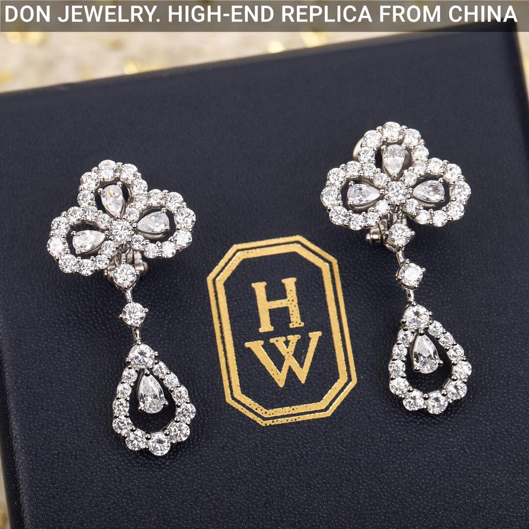 HARRY WINSTON Diamond Loop Chandelier earrings