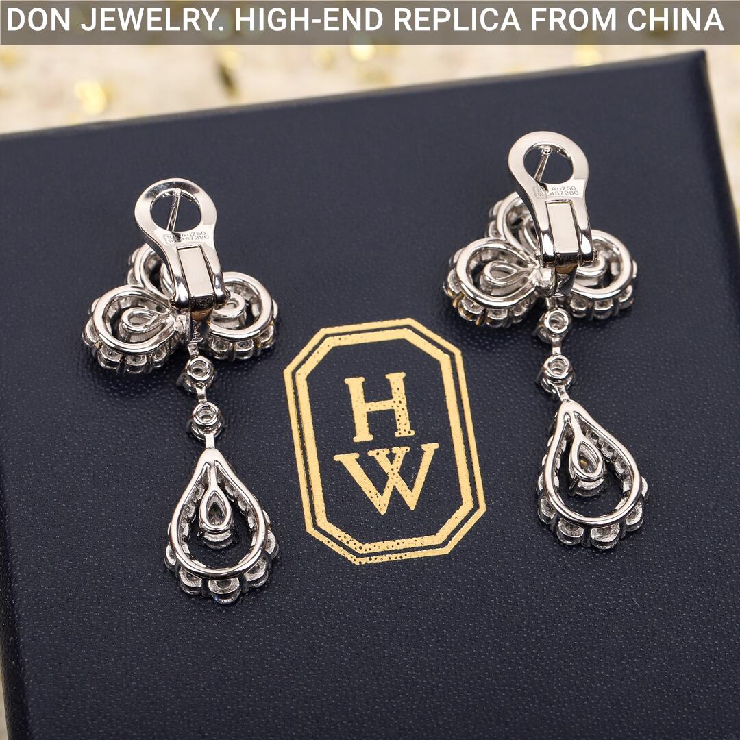 HARRY WINSTON Diamond Loop Chandelier earrings