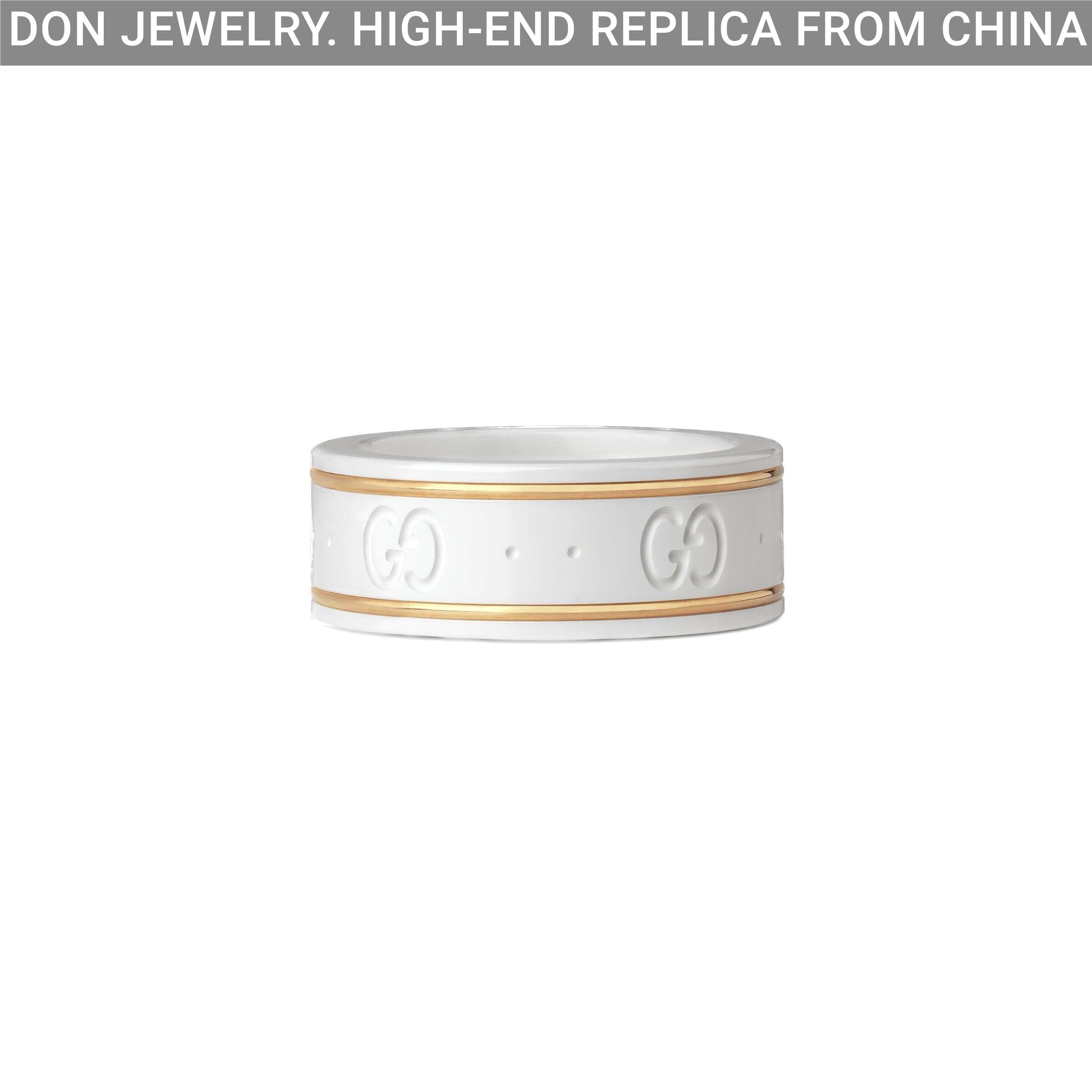 GUCCI Ceramic Icon White ring