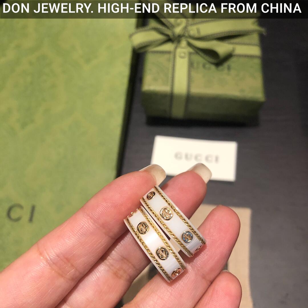 GUCCI Ceramic Icon White ring