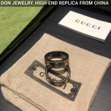 GUCCI Ceramic Icon Black ring