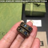 GUCCI Ceramic Icon Black ring