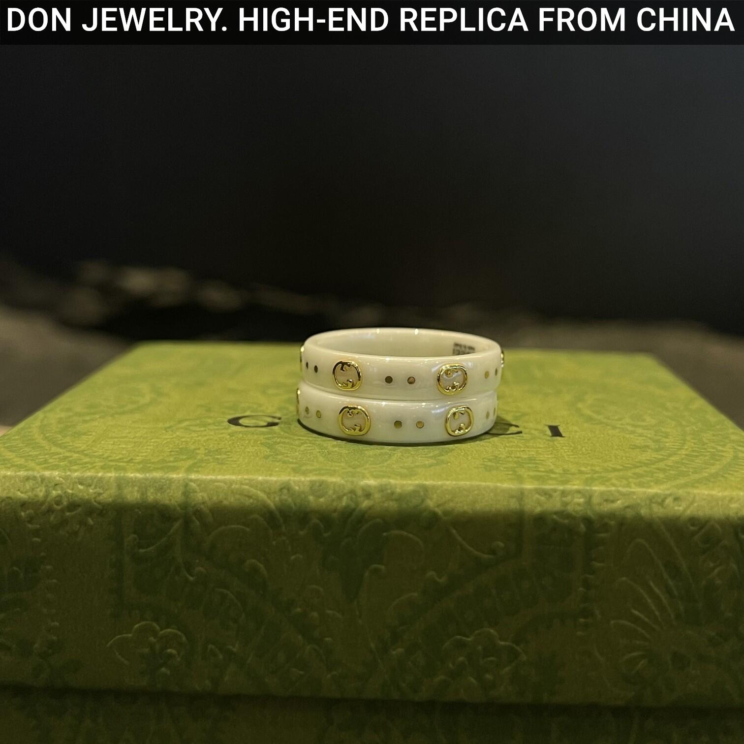 GUCCI Ceramic Icon White ring