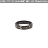 GUCCI Ceramic Icon Black ring