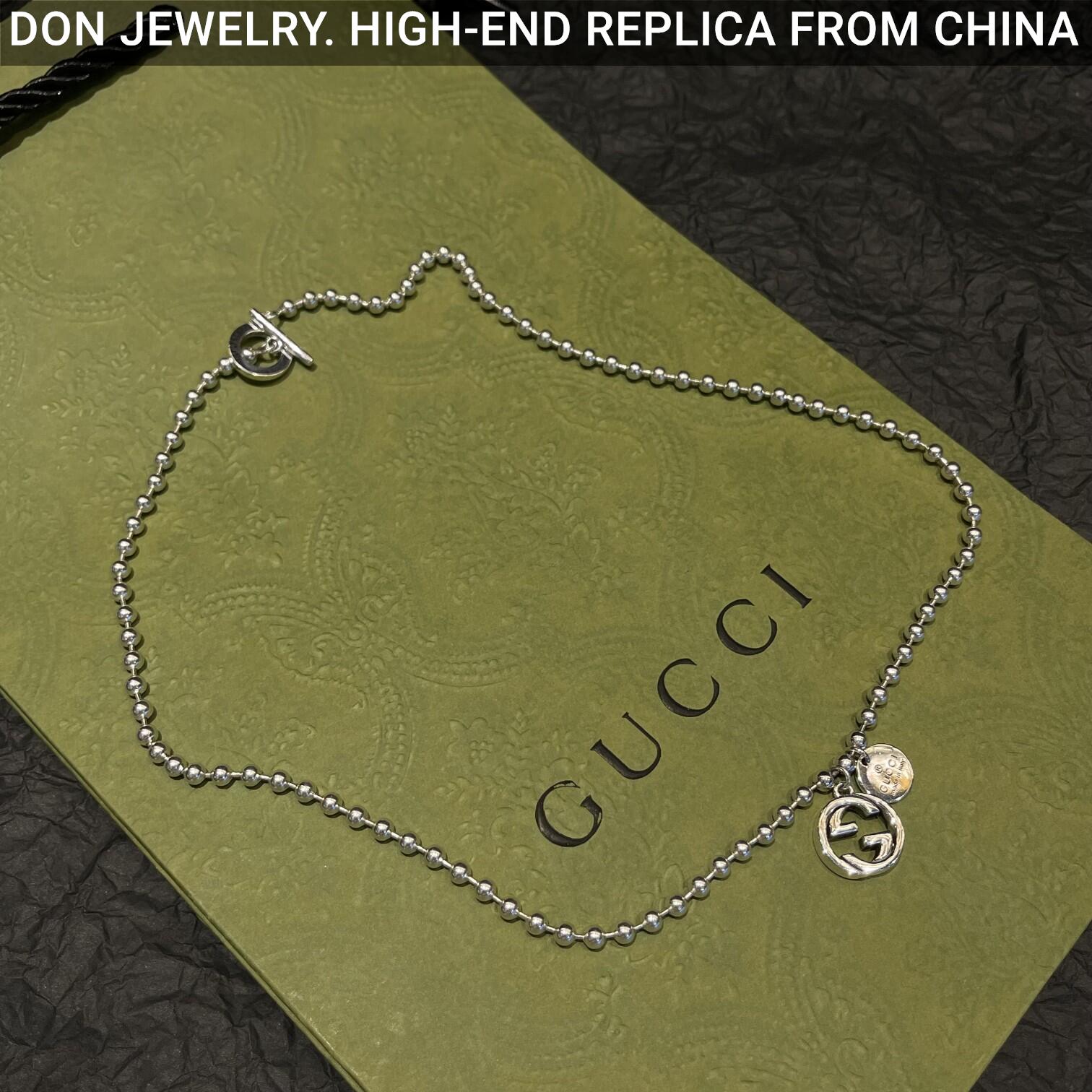 GUCCI Double G and Trademark necklace