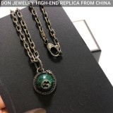 GUCCI Snake Malachite necklace