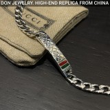 GUCCI Diamante Motif ID chain bracelet