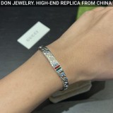 GUCCI Diamante Motif ID chain bracelet